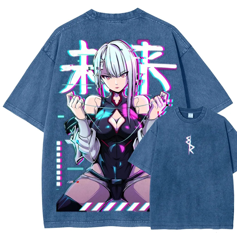 Cyberpunk Unisex Fit Washed T-Shirt 25 8  729