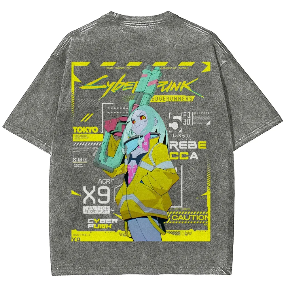 Cyberpunk Unisex Fit Washed T-Shirt 25 7 38371