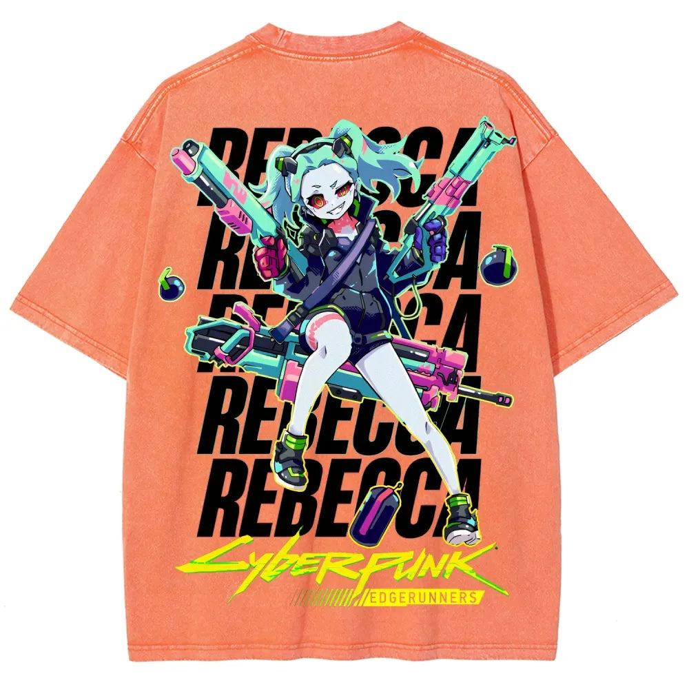 Cyberpunk Unisex Fit Washed T-Shirt 25 7  8558