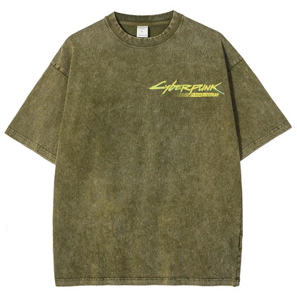 Cyberpunk Unisex Fit Washed T-Shirt 25 8   978