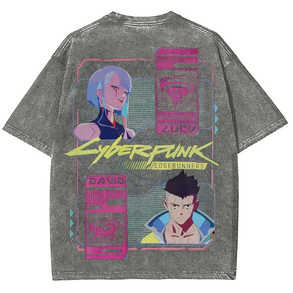 Cyberpunk Unisex Fit Washed T-Shirt 25 8   978