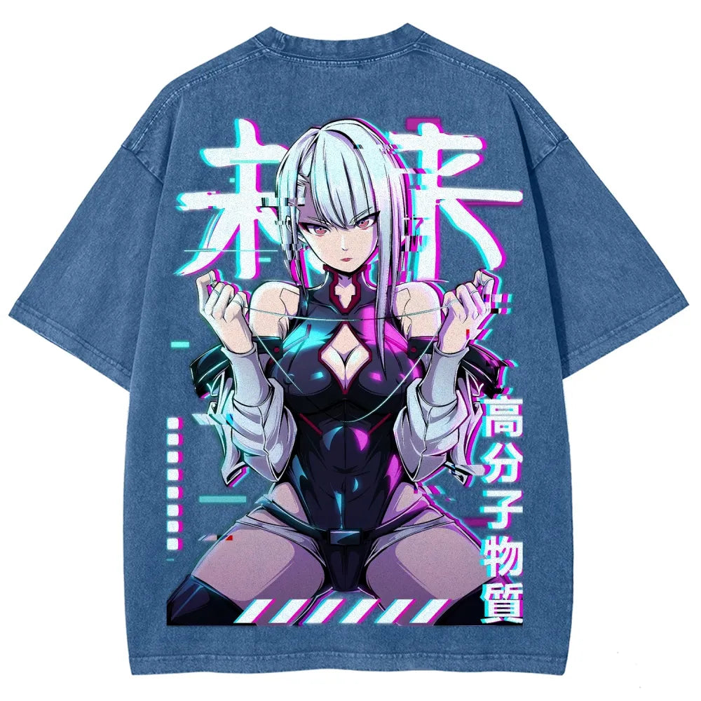 Cyberpunk Unisex Fit Washed T-Shirt 25 8  729