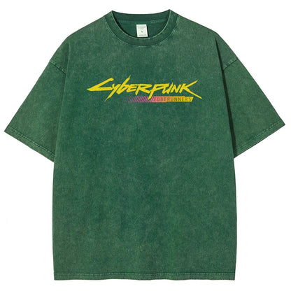 Cyberpunk Unisex Fit Washed T-Shirt 25 8 14777