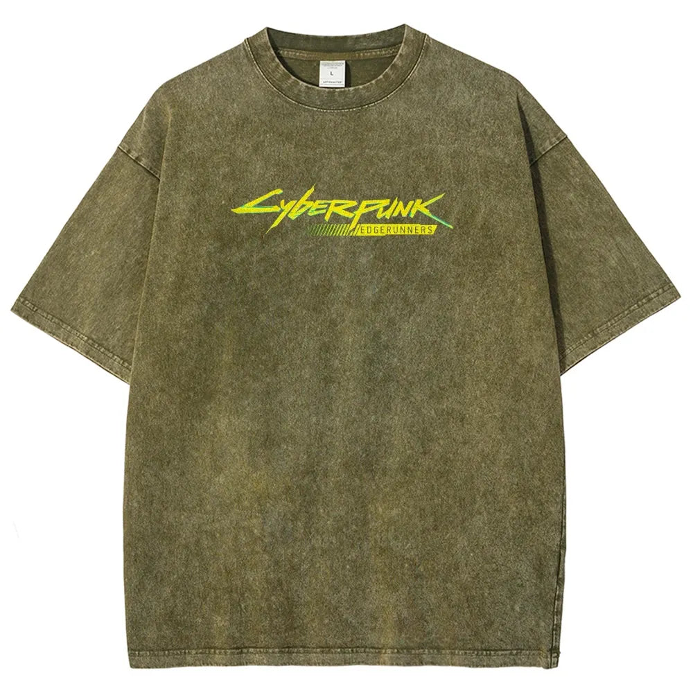 Cyberpunk Unisex Fit Washed T-Shirt 25 7 38371