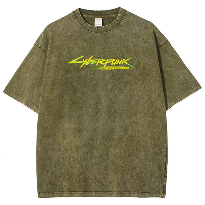 Cyberpunk Unisex Fit Washed T-Shirt 25 7 38371