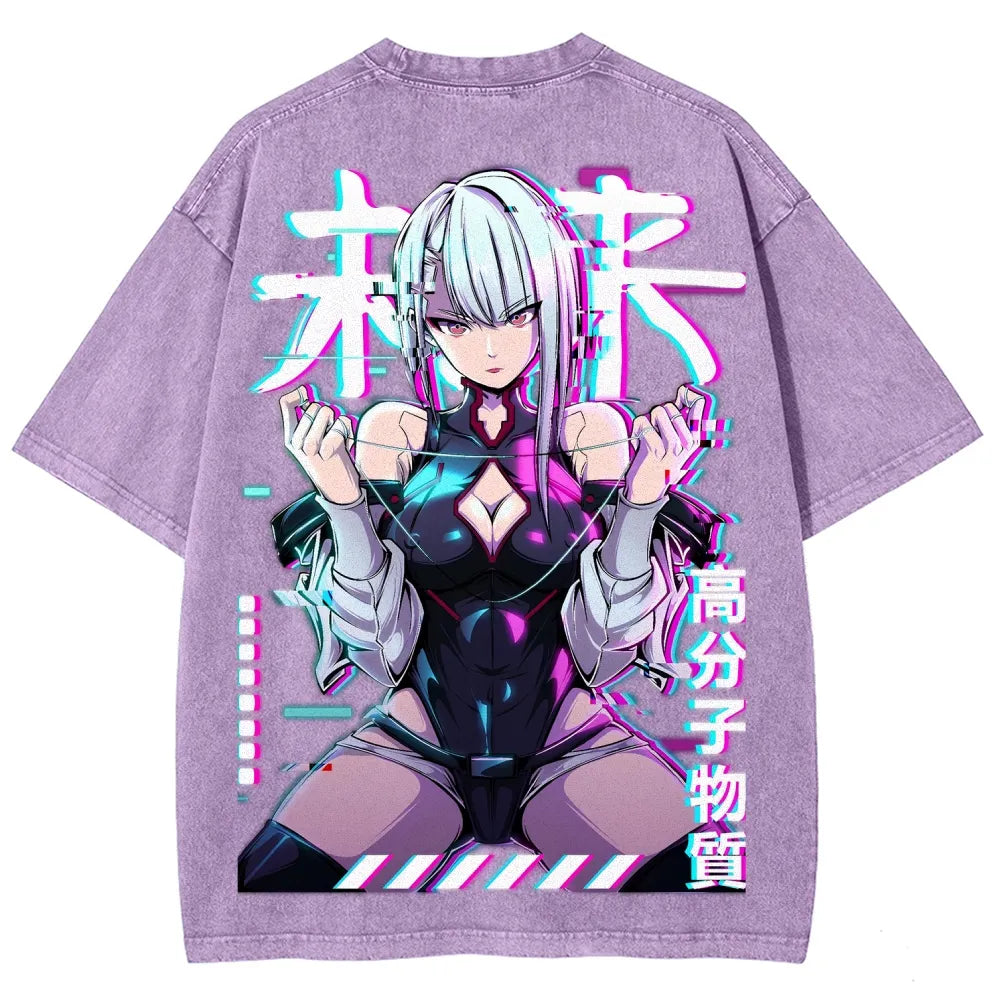 Cyberpunk Unisex Fit Washed T-Shirt 25 8  729