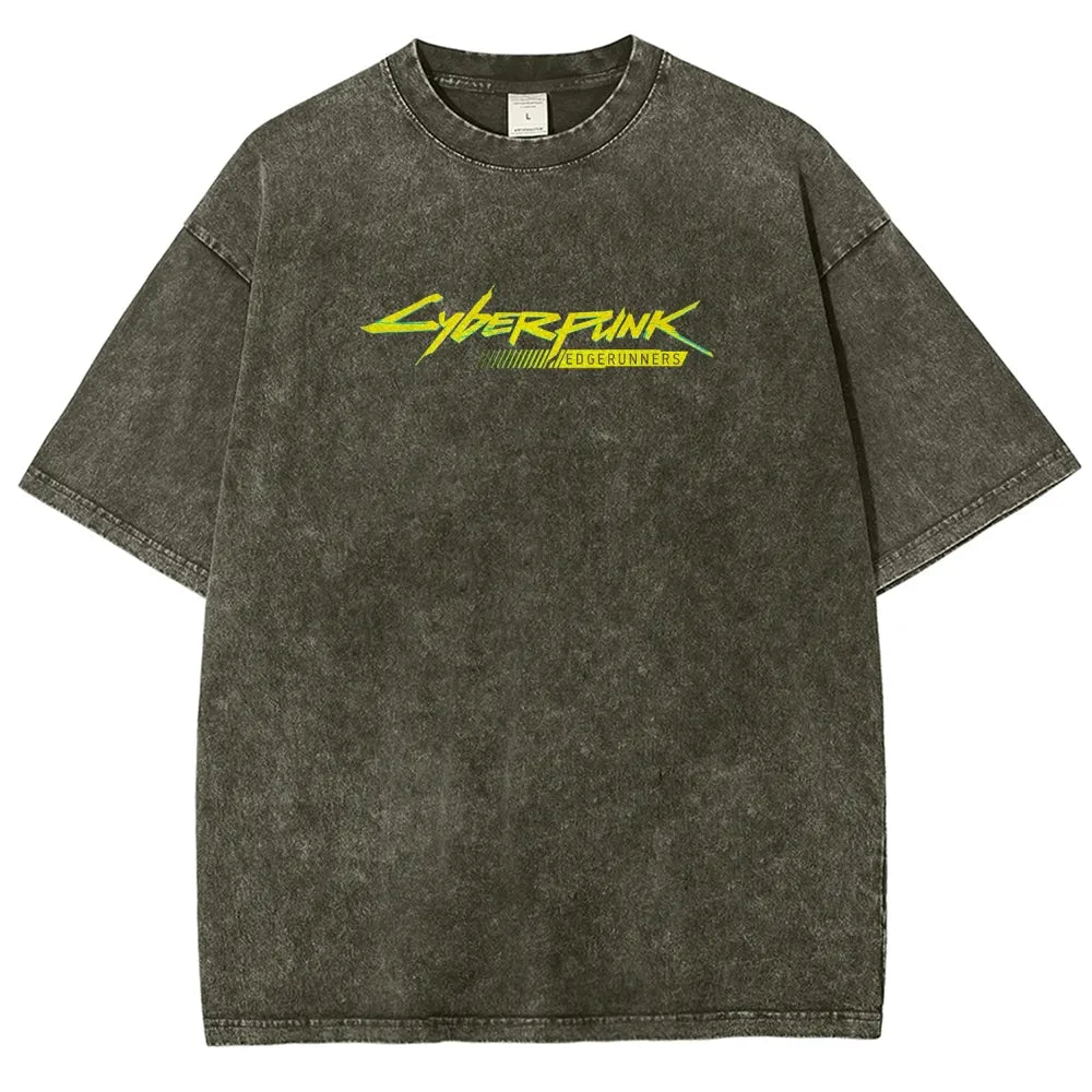 Cyberpunk Unisex Fit Washed T-Shirt 25 7 38371