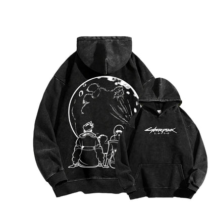 Cyberpunk Unisex washed sweatshirts 2511  456