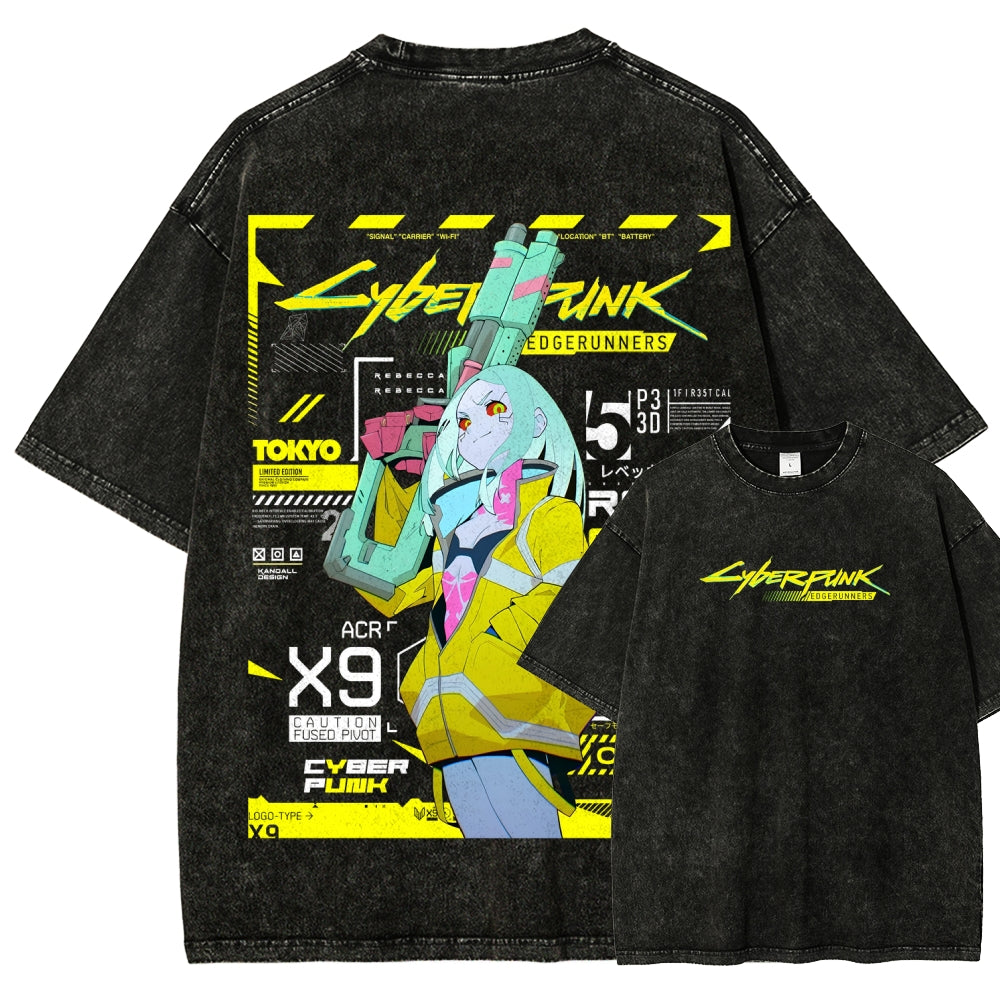 Cyberpunk Unisex Fit Washed T-Shirt 25 7 38371