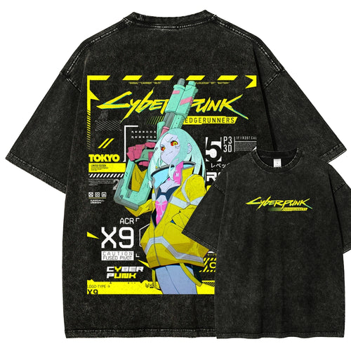 Cyberpunk Unisex Fit Washed T-Shirt 25 7 38371