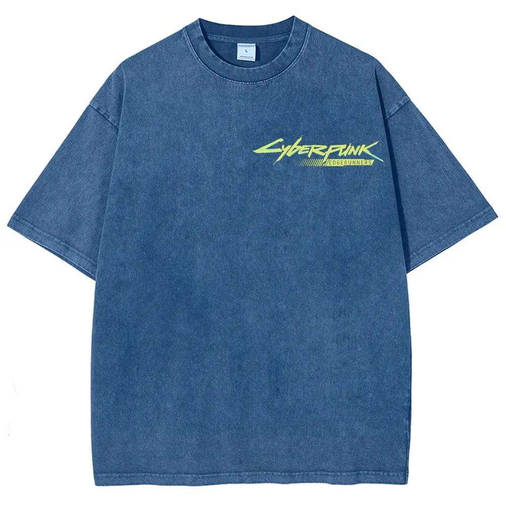 Cyberpunk Unisex Fit Washed T-Shirt 25 8   978
