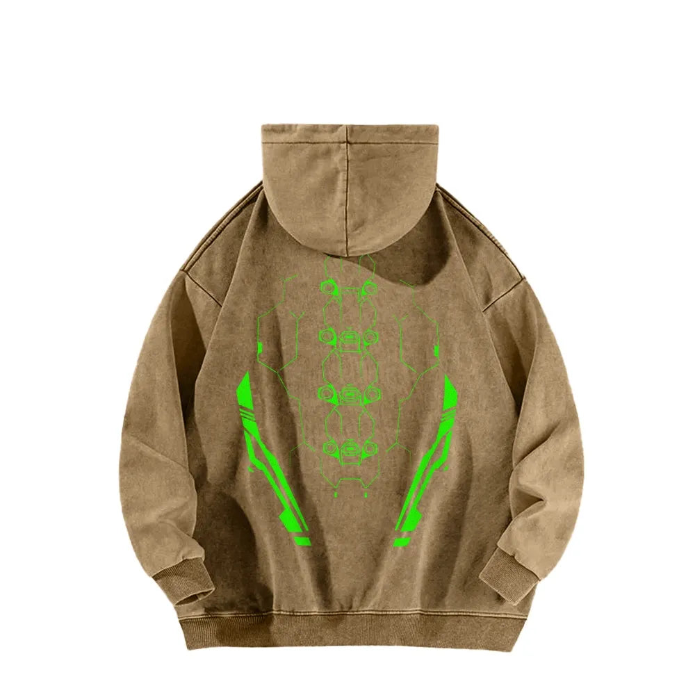 Cyberpunk: Edgerunners Casual Washed Hoodie 25 8 14757