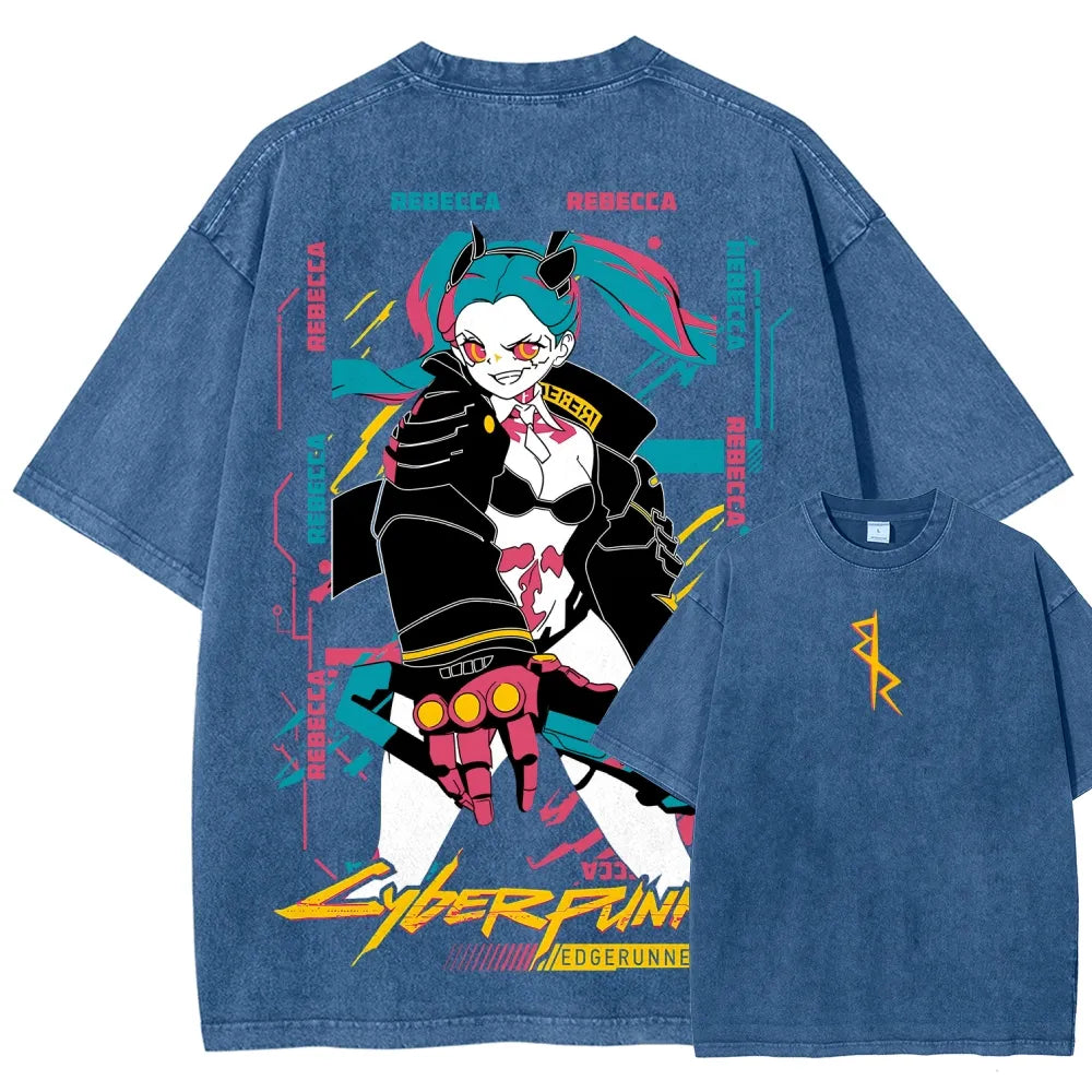 Cyberpunk Unisex Fit Washed T-Shirt 25 8 14795