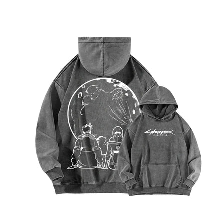 Cyberpunk Unisex washed sweatshirts 2511  456