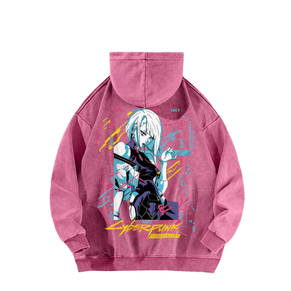 Cyberpunk: Edgerunners Casual Washed Hoodie 25 8 14756
