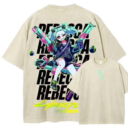 Cyberpunk Unisex Fit Washed T-Shirt 25 7  8558