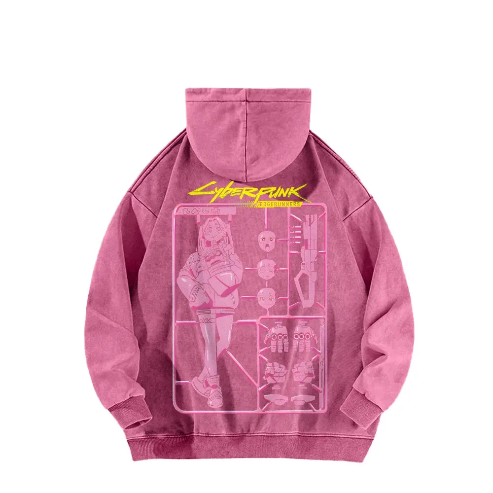 Cyberpunk: Edgerunners Casual Washed Hoodie 25 8 11275