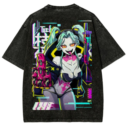 Cyberpunk Unisex Fit Washed T-Shirt 25 8  7278