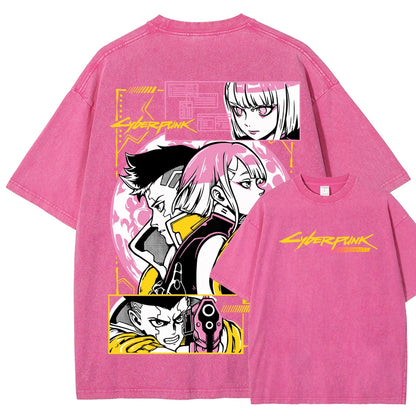 Cyberpunk Unisex Fit Washed T-Shirt 25 8 14777