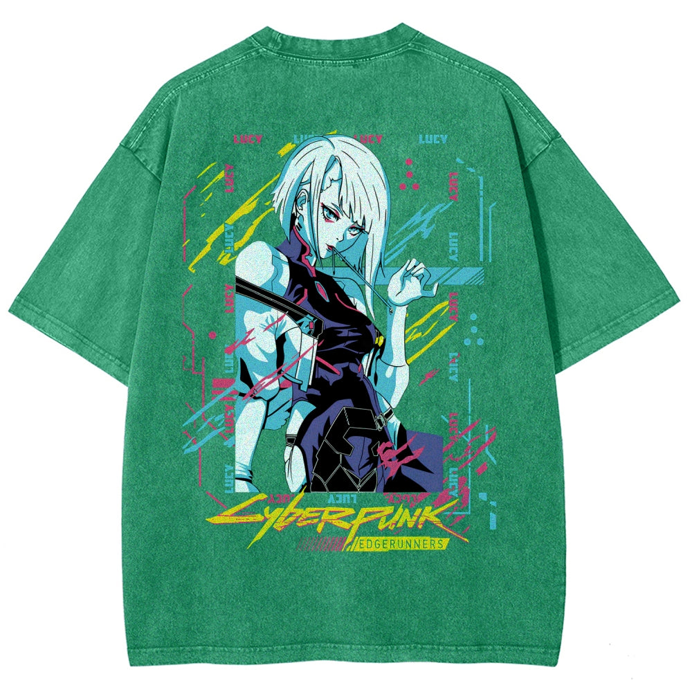 Cyberpunk Unisex Fit Washed T-Shirt 25 8 14576