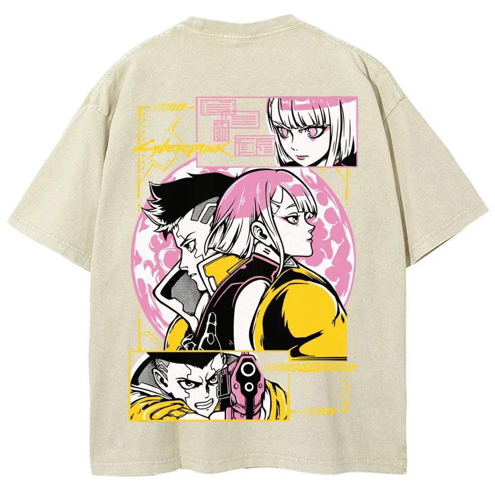 Cyberpunk Unisex Fit Washed T-Shirt 25 8 14777