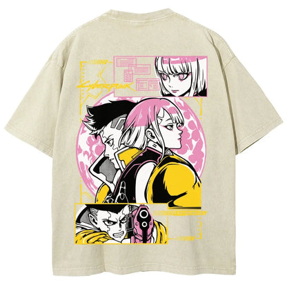 Cyberpunk Unisex Fit Washed T-Shirt 25 8 14777