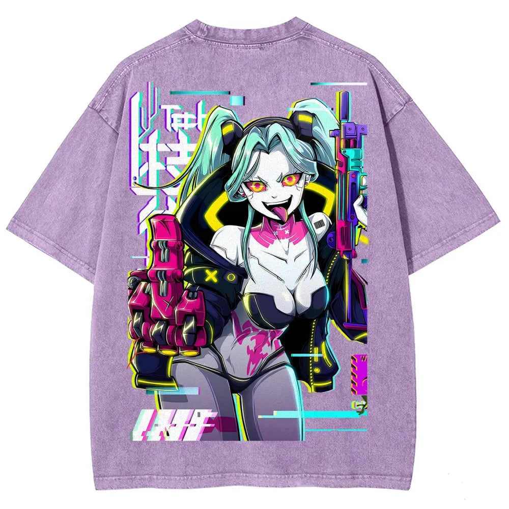 Cyberpunk Unisex Fit Washed T-Shirt 25 8  7278