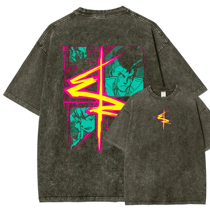 Cyberpunk Edgerunner Unisex Fit Washed T-Shirt 25 9  66 9