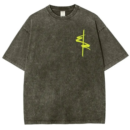 Cyberpunk Unisex Fit Washed T-Shirt 2511  4565