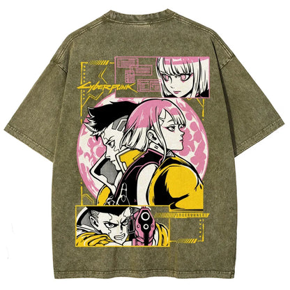 Cyberpunk Unisex Fit Washed T-Shirt 25 8 14777