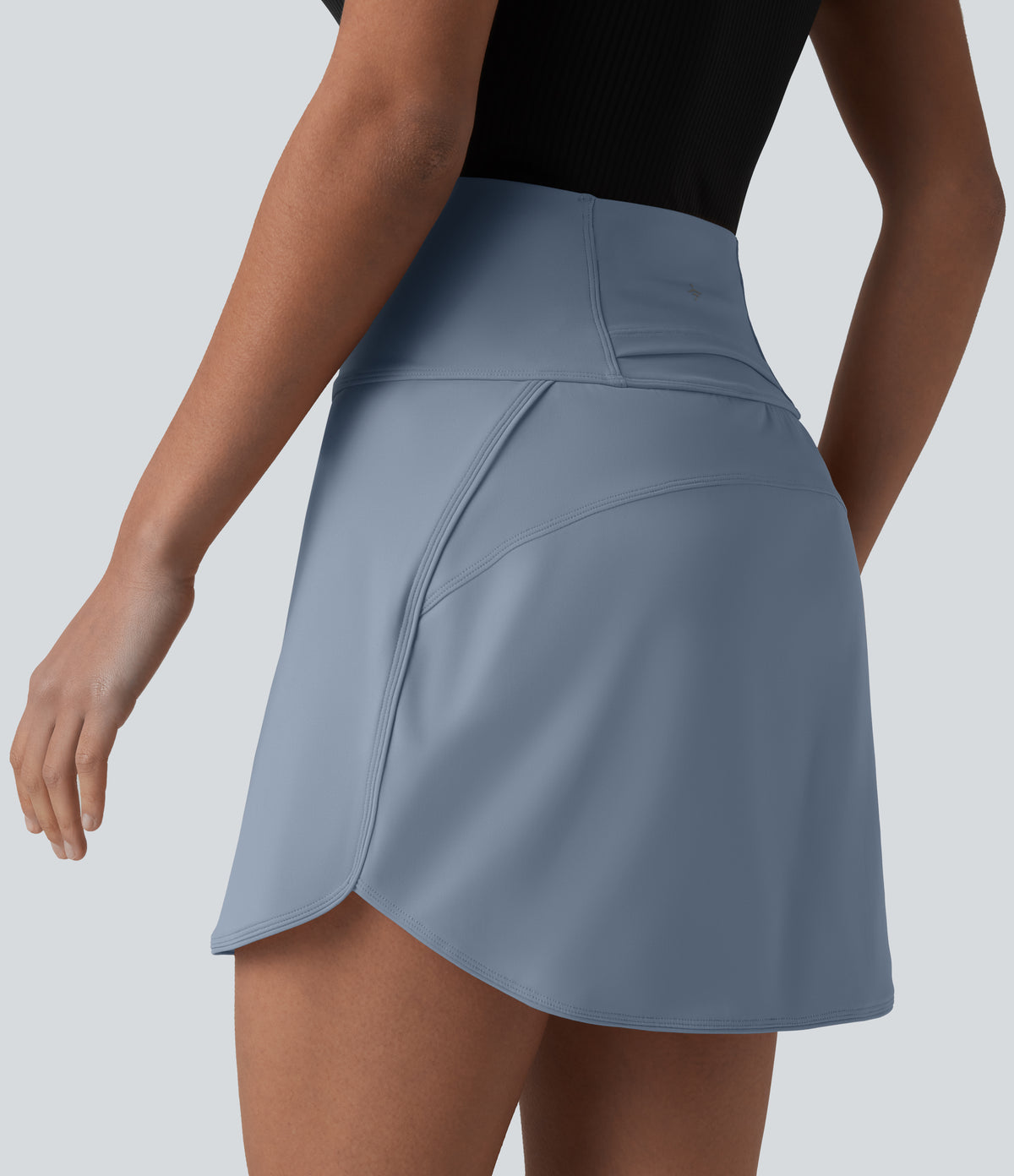 SoftlyZero™ Airy Super High-Waist Tummy Control Curved Hem 2-in-1 Cool Touch Golf Mini Skirt with Pockets