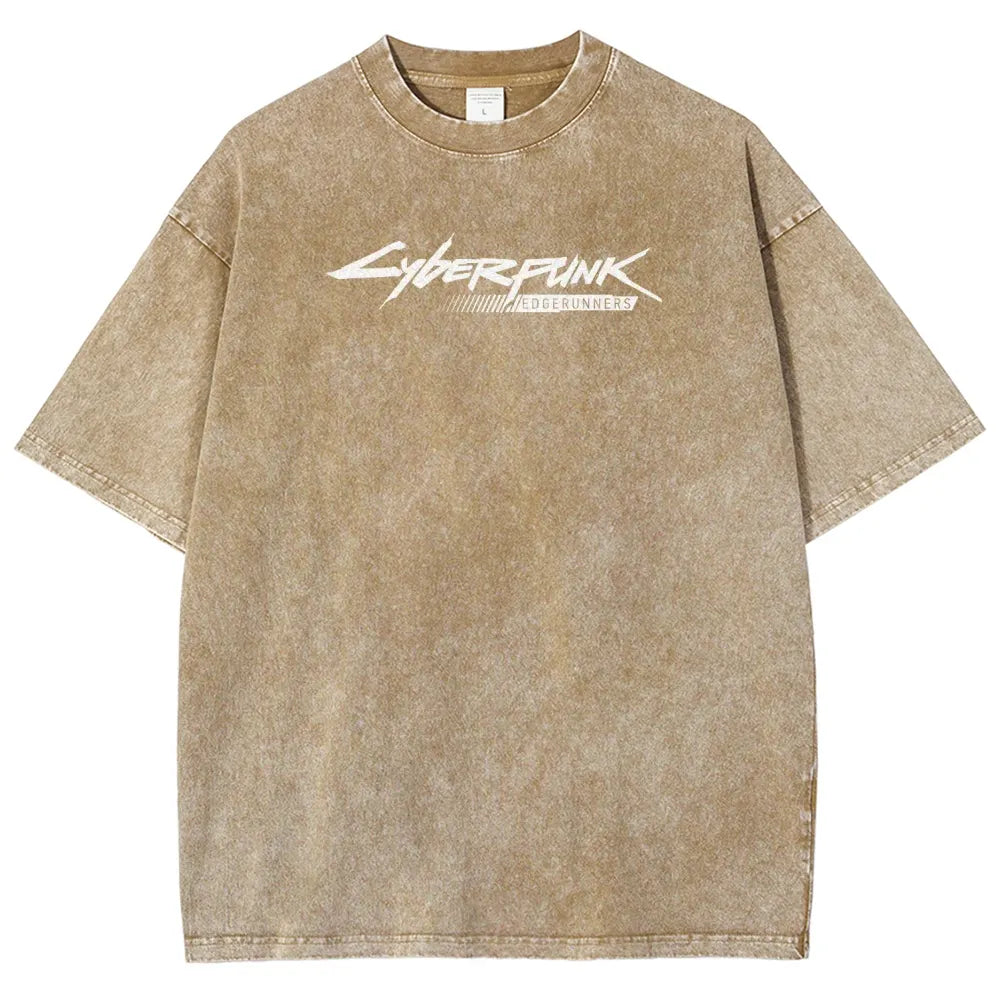 Cyberpunk Unisex Fit Washed T-Shirt 25 8 14593