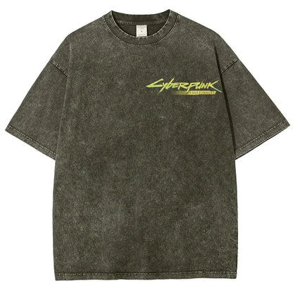 Cyberpunk Unisex Fit Washed T-Shirt 25 8   978