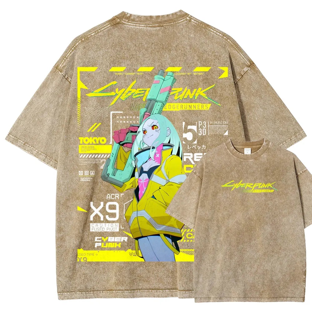 Cyberpunk Unisex Fit Washed T-Shirt 25 7 38371