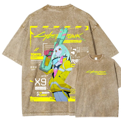 Cyberpunk Unisex Fit Washed T-Shirt 25 7 38371