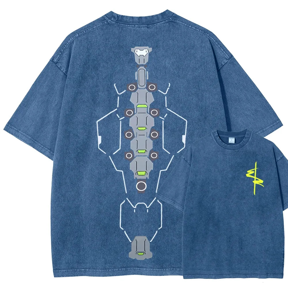 Cyberpunk Unisex Fit Washed T-Shirt 2511  4565