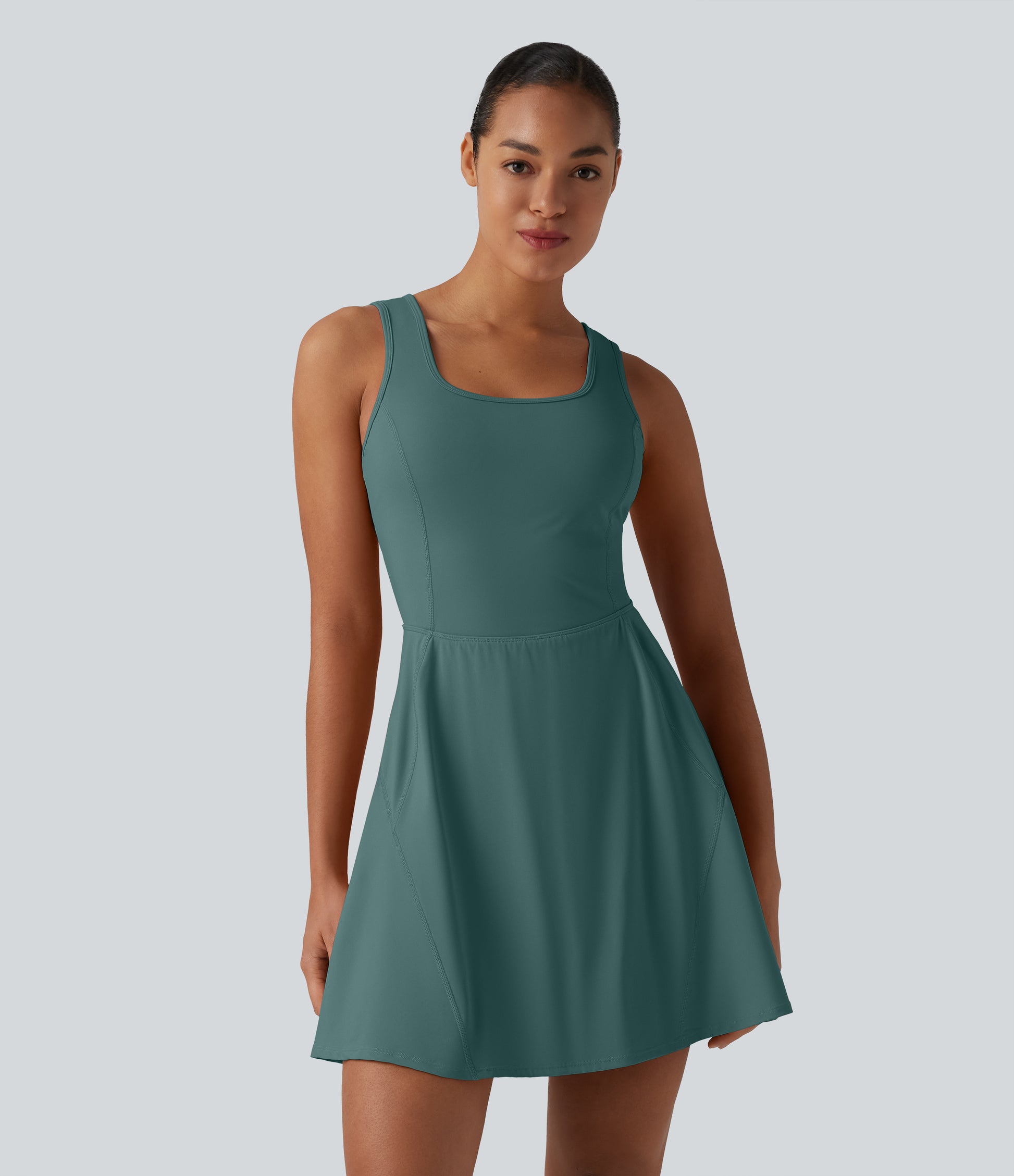 SoftlyZero™ Airy 2-in-1 Cool Touch Mini Dance Active Dress with Pockets-Easy Peezy Edition-Longer Length