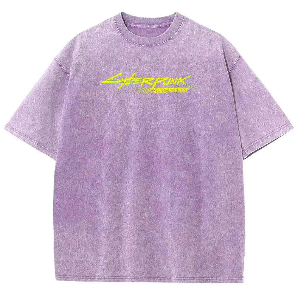 Cyberpunk Edgerunner Unisex Fit Washed T-Shirt 25 9  66 4