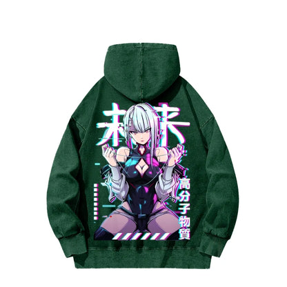 Cyberpunk Unisex washed sweatshirts 2511  4416