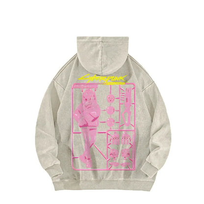 Cyberpunk: Edgerunners Casual Washed Hoodie 25 8 11275
