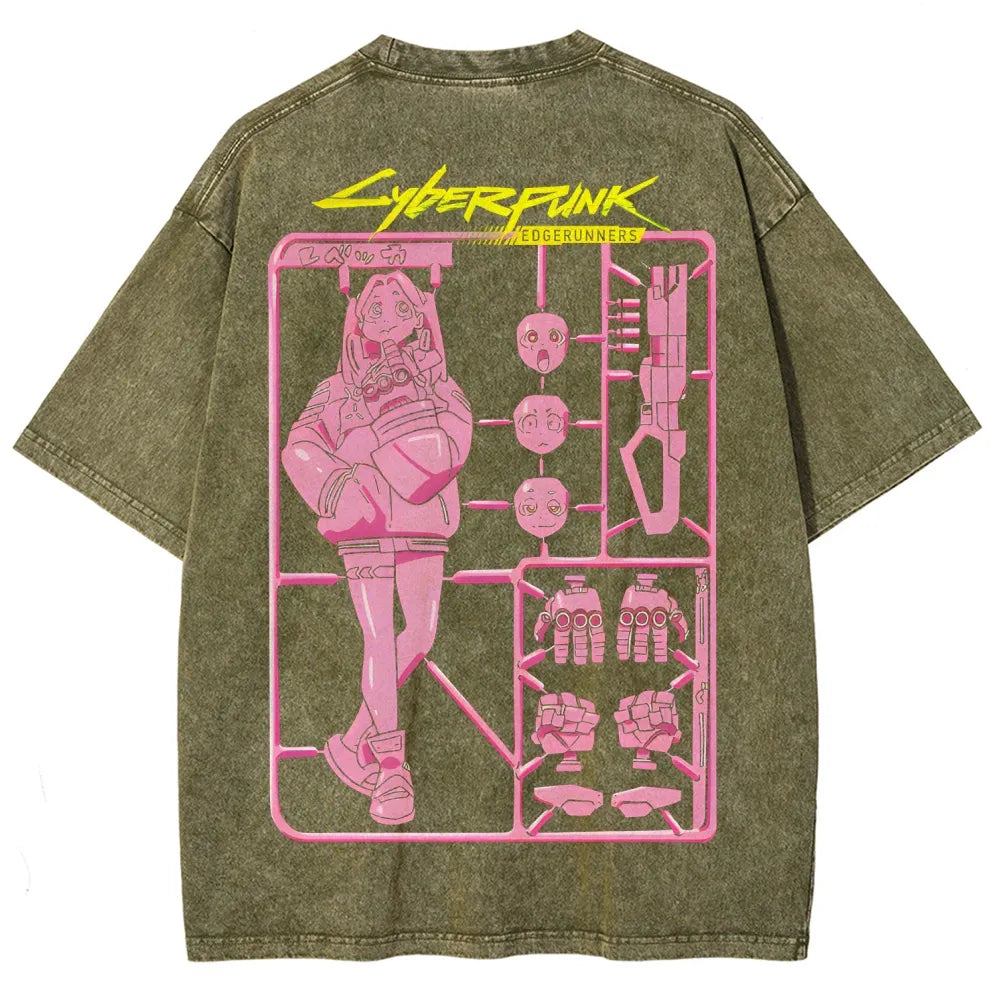 Cyberpunk: Edgerunners Unisex Fit Washed T-Shirt 25 8 11267