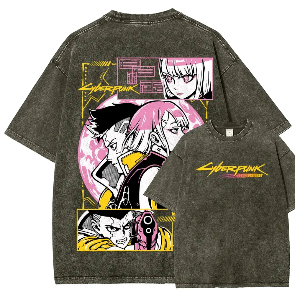 Cyberpunk Unisex Fit Washed T-Shirt 25 8 14777