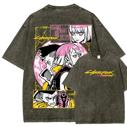 Cyberpunk Unisex Fit Washed T-Shirt 25 8 14777