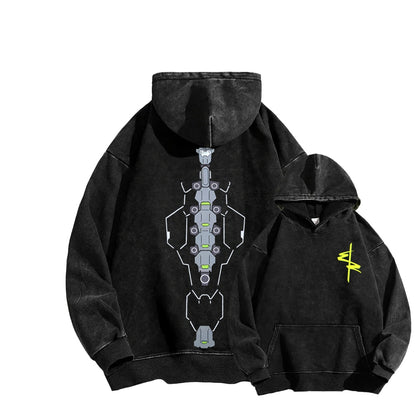 Cyberpunk Unisex washed sweatshirts 2511  4559