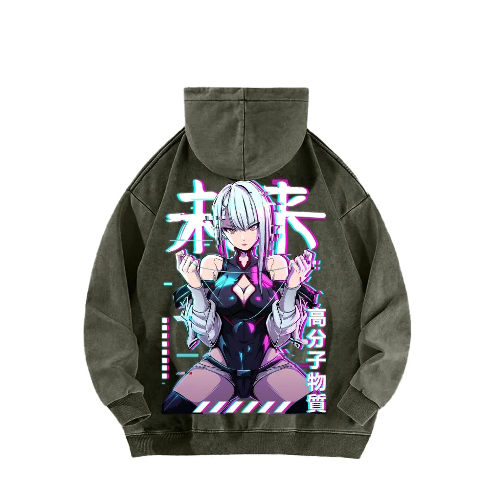 Cyberpunk Unisex washed sweatshirts 2511  4416