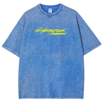 Cyberpunk Unisex Fit Washed T-Shirt 25 7 38371