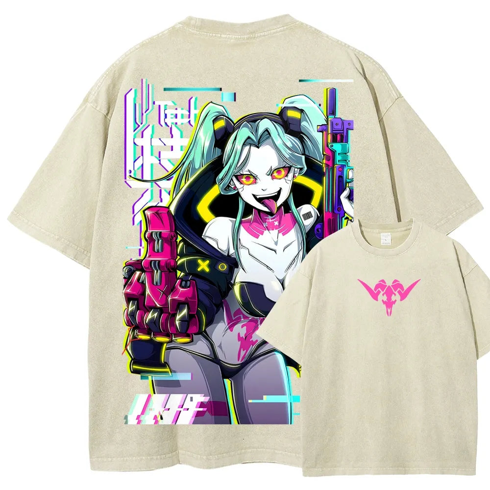 Cyberpunk Unisex Fit Washed T-Shirt 25 8  7278