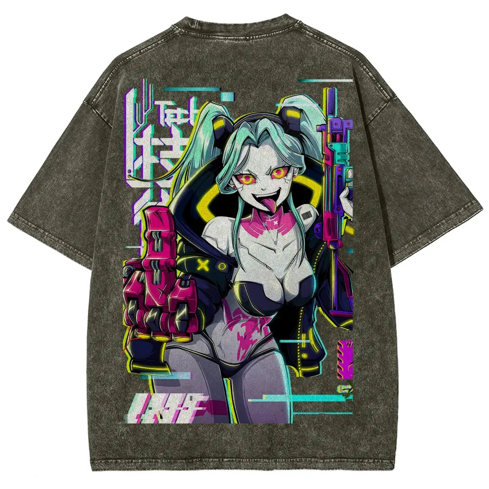 Cyberpunk Unisex Fit Washed T-Shirt 25 8  7278