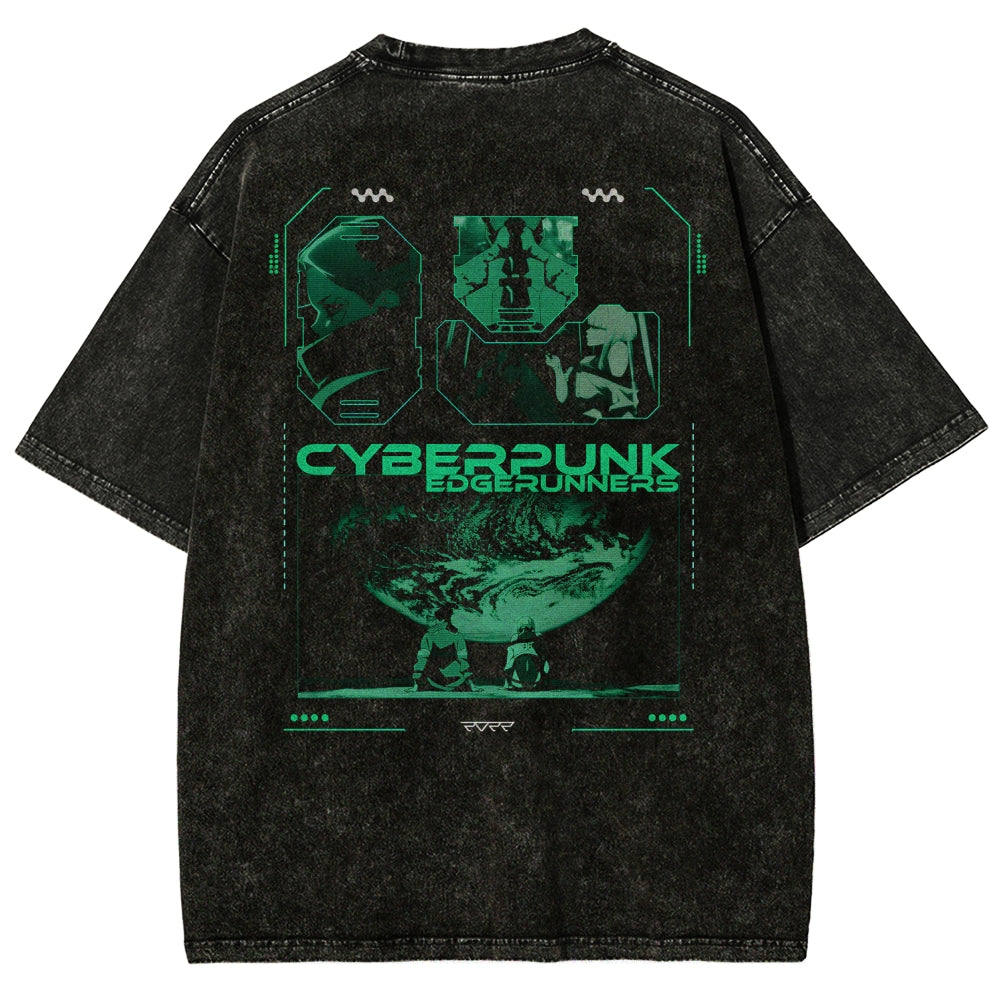 Cyberpunk Edgerunners Unisex Fit Washed T-Shirt 25 9 12116