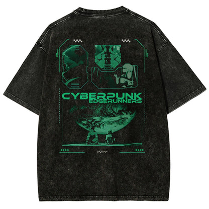 Cyberpunk Edgerunners Unisex Fit Washed T-Shirt 25 9 12116
